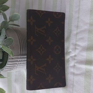 AUTHENTIC Louis Vuitton Monogram Checkbook Cover or Bill Wallet